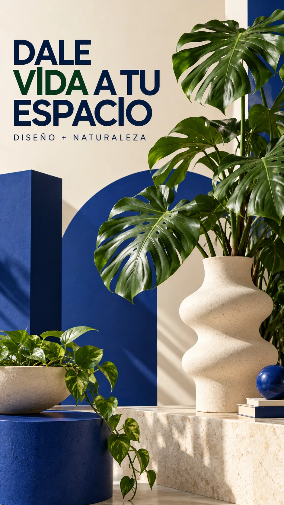 Afiche completo de plantas y decoración: Dale vida a tu espacio